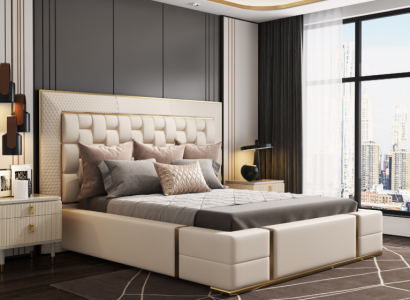 Luxury bedroom bed upholstery design luxury double beds furniture new